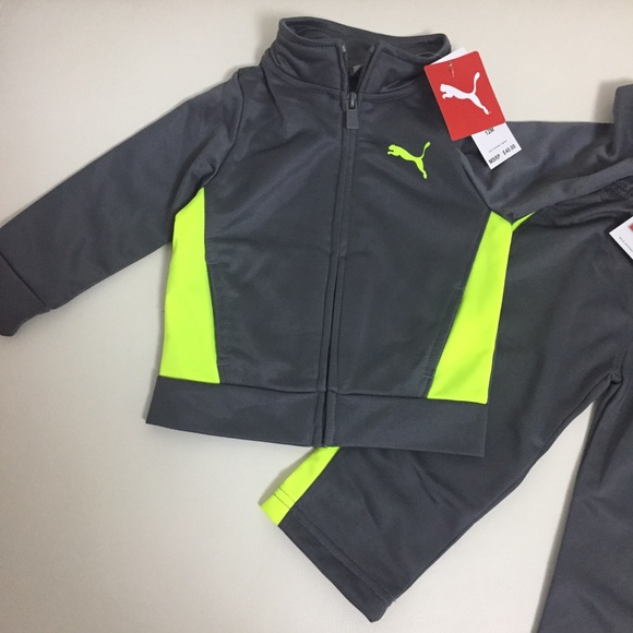 Puma long sleeve neon pants set - Picture 2 of 5